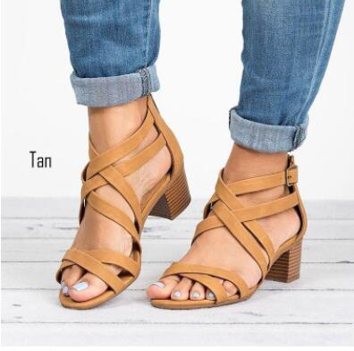 Hot Sale summer shoes woman Ladies Fashion Hollow Out Ankle Strap Sandals Casual Roman Shoes chaussure femme ete