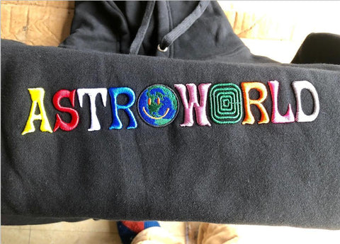 New 2019 ASTROWORLD High quality 100% 1:1Cotton embroidery Men Hoodies Fashion Street clothing hip hop sweatshirt Hoodies Women