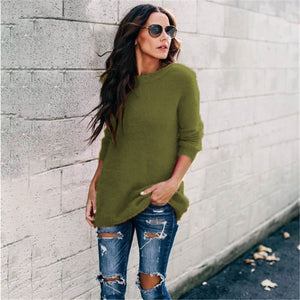 Vintage Yellow Sweater Women Pullover Pull Femme Cashmere Winter Warm Female Loose Long Sleeve Fashion Casual Women's Clothing