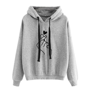 Plus Size Pullovers Girls Long Sleeve Spring Autumn Winter Striped Women Sweatshirt And Hoody Ladies Hooded Love Printed Casual